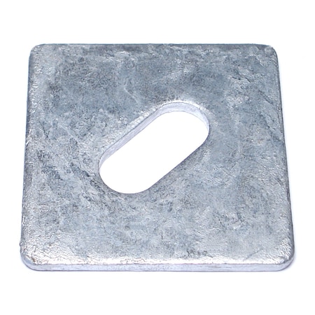 Square Washer, Fits Bolt Size 5/8 In Steel, Galvanized Finish, 16 PK